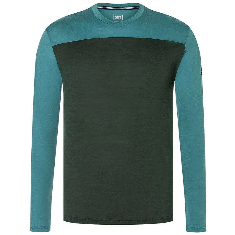 Super.natural Heren Contrast Longsleeve 1 Super.natural Heren Contrast Longsleeve