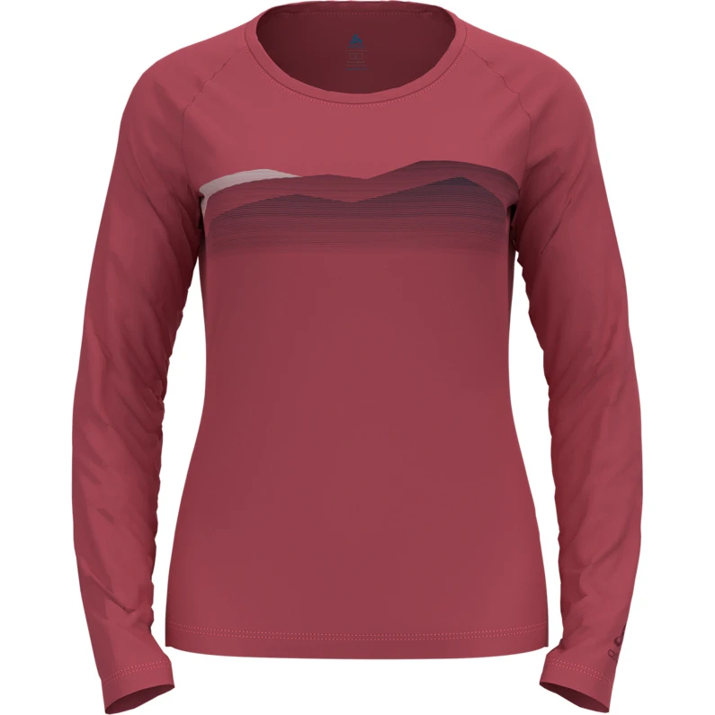 Odlo Dames Concord Seasonal Print Longsleeve 1 Odlo Dames Concord Seasonal Print Longsleeve