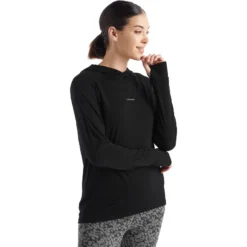 Icebreaker Dames Cool-Lite Hoodie Longsleeve -Super CM Winkel iview 1106448 001 pic5